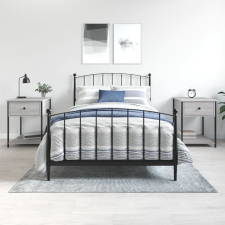 vidaXL 2 db szürke sonoma színű szerelt fa éjjeliszekrény 44x45x58 cm bútor