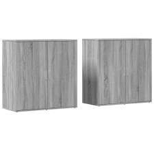 vidaXL 2 db szürke sonoma színű szerelt fa tálalószekrény 79x38x80 cm (3276607) bútor