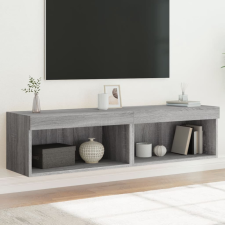 vidaXL 2 db szürke sonoma színű TV-szekrény LED-ekkel 60x30x30 cm bútor