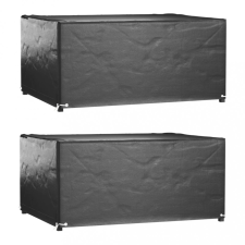 vidaXL 2 db téglalap alakú kerti bútorhuzat 8 fűzőlyukkal 160x120x75cm kerti bútor