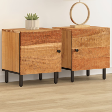 vidaXL 2 db tömör akácfa éjjeliszekrény 40 x 33 x 46 cm bútor