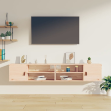 vidaXL 2 db tömör fenyőfa faliszekrény 80 x 30 x 30 cm bútor