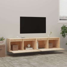 vidaXL 2 db tömör fenyőfa faliszekrény 80 x 30 x 35 cm bútor