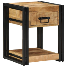 vidaXL 2 db tömör nyers mangófa éjjeliszekrények 40x40x50 cm (4016701) bútor