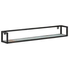 vidaXL 2 db tömör újrahasznosított fa fali polc 120 cm (320674) bútor