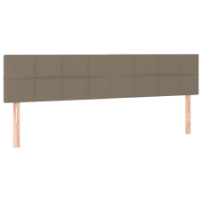 vidaXL 2 db tópszínű szövet fejtámla 100x5x78/88 cm (346092) ágy és ágykellék