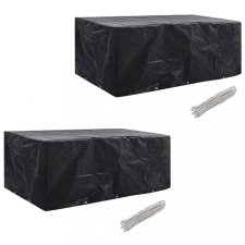 vidaXL 2 db védőhuzat 8 személyes polyrattan szetthez 229 x 113 cm kerti bútor