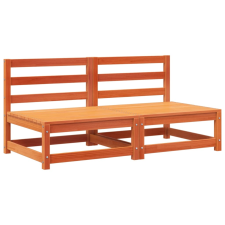vidaXL 2 db viaszbarna tömör fenyő kar nélküli kerti kanapé 70x70x67cm (837925) kerti bútor
