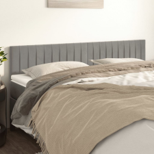 vidaXL 2 db világosszürke bársony fejtámla 100x5x78/88 cm ágy és ágykellék