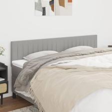 vidaXL 2 db világosszürke szövet fejtámla 100x5x78/88 cm ágy és ágykellék