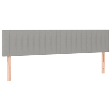 vidaXL 2 db világosszürke szövet fejtámla 100x5x78/88 cm (346284) ágy és ágykellék