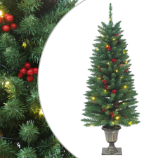 vidaXL 2 db zöld műkarácsonyfa 100 db LED-del 120 cm (357770) műfenyő