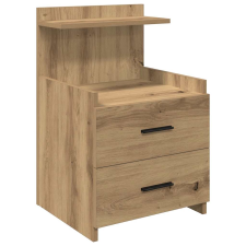 vidaXL 2 fiókos éjjeliszekrény Artisan tölgyfából 40x36,5x62 cm (858648) bútor