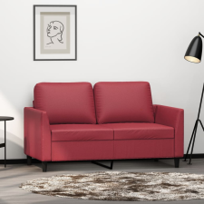 vidaXL 2 személyes bordó műbőr kanapé 120 cm bútor