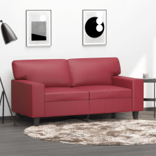 vidaXL 2 személyes bordó műbőr kanapé 120 cm bútor
