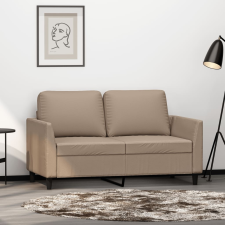 vidaXL 2 személyes cappuccino színű műbőr kanapé 120 cm bútor