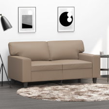 vidaXL 2 személyes cappuccino színű műbőr kanapé 120 cm bútor