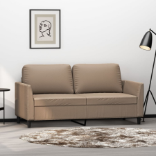 vidaXL 2 személyes cappuccino színű műbőr kanapé 140 cm bútor