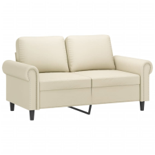 vidaXL 2 személyes krémszínű műbőr kanapé 120 cm (359500) bútor