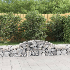 vidaXL 30 db íves horganyzott vas gabion kosár 300x50x40/60 cm bútor