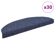 vidaXL 30 db kék öntapadó lépcsőszőnyeg 65x21x4 cm lakástextília