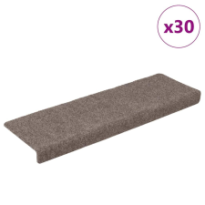 vidaXL 30 db krém öntapadó lépcsőszőnyeg 65x21x4 cm lakástextília