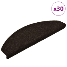 vidaXL 30 db sötétszürke öntapadó lépcsőszőnyeg 65x21x4 cm lakástextília