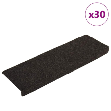 vidaXL 30 db sötétszürke öntapadó lépcsőszőnyeg 65x21x4 cm lakástextília