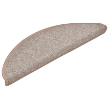 vidaXL 30 db világosbarna lépcsőszőnyeg 56x17x3 cm (3365735) lakástextília