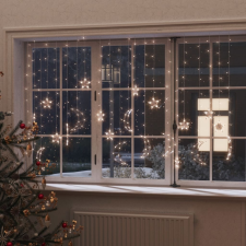 vidaXL 345 meleg fehér LED-es csillag és hold fényfüzér távirányítóval kültéri izzósor