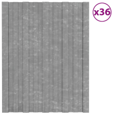 vidaXL 36 db ezüstszínű horganyzott acél tetőpanel 60 x 45 cm építőanyag