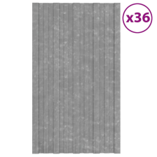 vidaXL 36 db ezüstszínű horganyzott acél tetőpanel 80 x 45 cm építőanyag