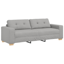 vidaXL 3-Fős Kanapé Felhő Szürke 180 cm Textil (4105096) bútor