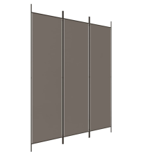 vidaXL 3 paneles antracitszürke szövet térelválasztó 150 x 220 cm (350196) bútor