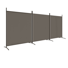 vidaXL 3 paneles antracitszürke szövet térelválasztó 525x180 cm (350280) bútor