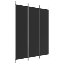 vidaXL 3 paneles fekete szövet térelválasztó 150 x 200 cm (350181) bútor