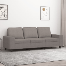 vidaXL 3 személyes fekete szövetkanapé 180 cm bútor