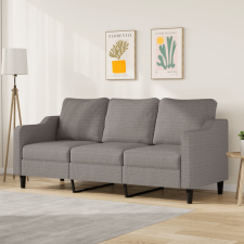 vidaXL 3 személyes fekete szövetkanapé 180 cm bútor