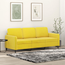 vidaXL 3 személyes sárga bársony kanapé 180 cm bútor