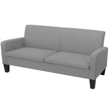 vidaXL 3-személyes világosszürke kanapé 180 x 65 x 76 cm bútor