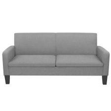 vidaXL 3-személyes világosszürke kanapé 180 x 65 x 76 cm (244711) bútor