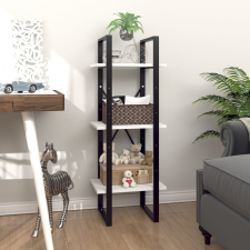 vidaXL 3-szintes fehér forgácslap könyvszekrény 40 x 30 x 105 cm bútor
