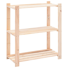vidaXL 3-szintes FSC fenyőfa tárolóállvány 80 x 38 x 90 cm kerti tárolás