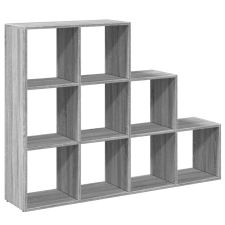 vidaXL 3 szintes szürke sonoma elválasztó könyvespolc 137,5x29x103,5cm (857981) bútor