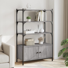 vidaXL 3 szintes szürke sonoma szerelt fa könyvespolc 70x30x109,5 cm bútor