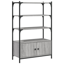 vidaXL 3 szintes szürke sonoma szerelt fa könyvespolc 70x30x109,5 cm (838996) bútor