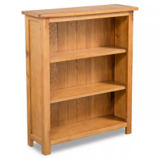 vidaXL 3 szintes tölgyfa könyvespolc 70 x 22,5 82 cm bútor