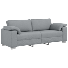 vidaXL 3 üléses kanapé világosszürke 178 cm szövetből (4105237) bútor