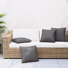 vidaXL 4 db antracitszürke szövet kanapépárna 60 x 60 cm lakástextília