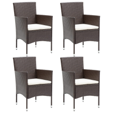 vidaXL 4 db barna kerti polyrattan étkezőszék kerti bútor